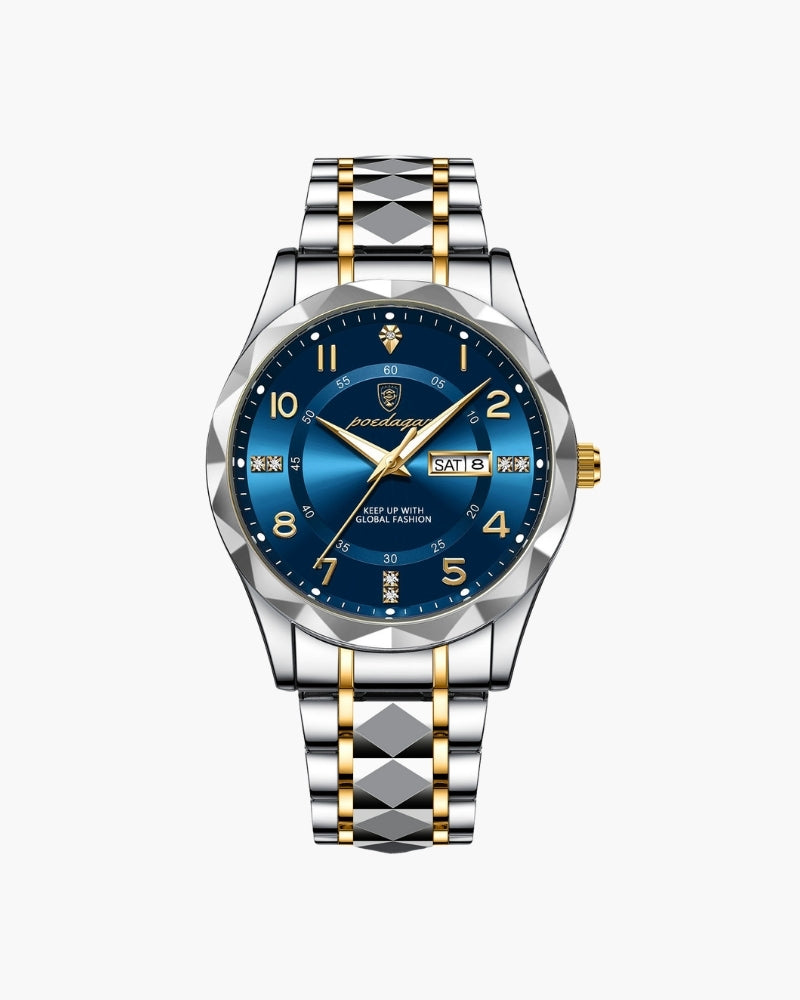 Belvara Accessoire - Klassisch Two-Tone Stahl Uhr