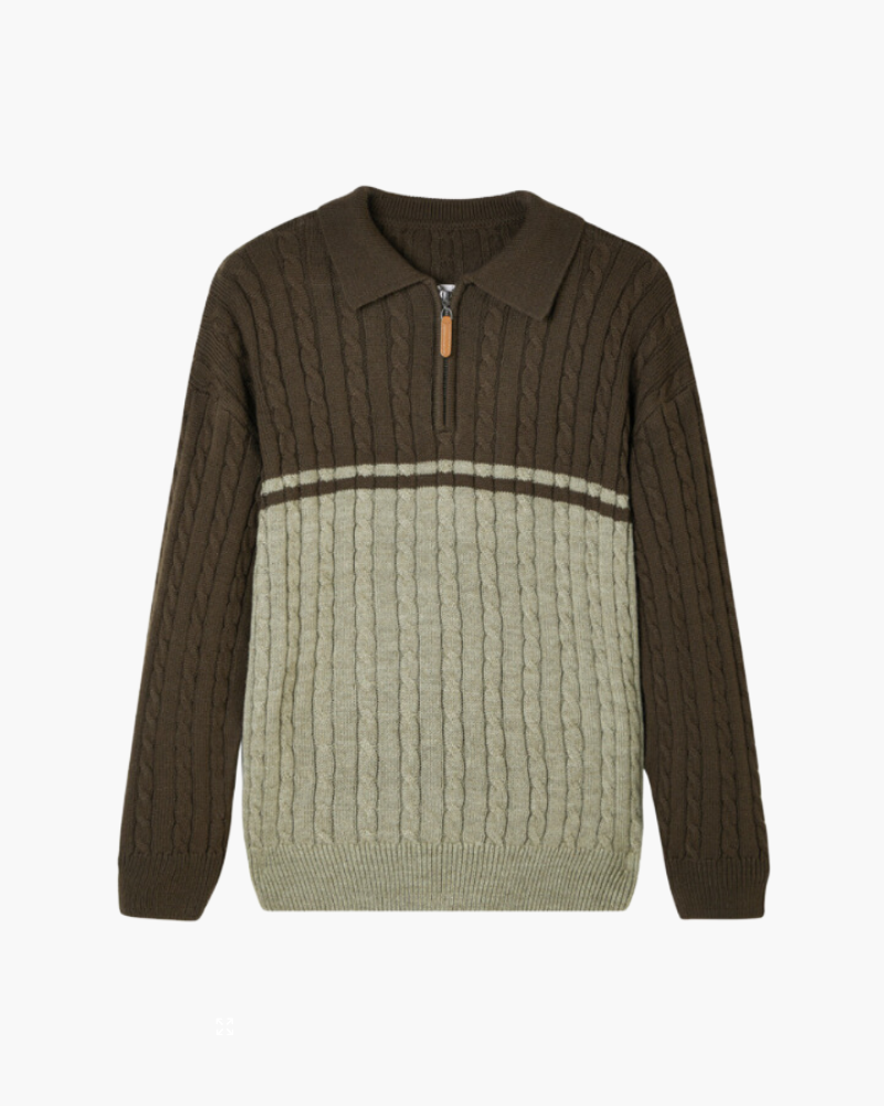Belvara Strick - Premiumwolle Zip-Up