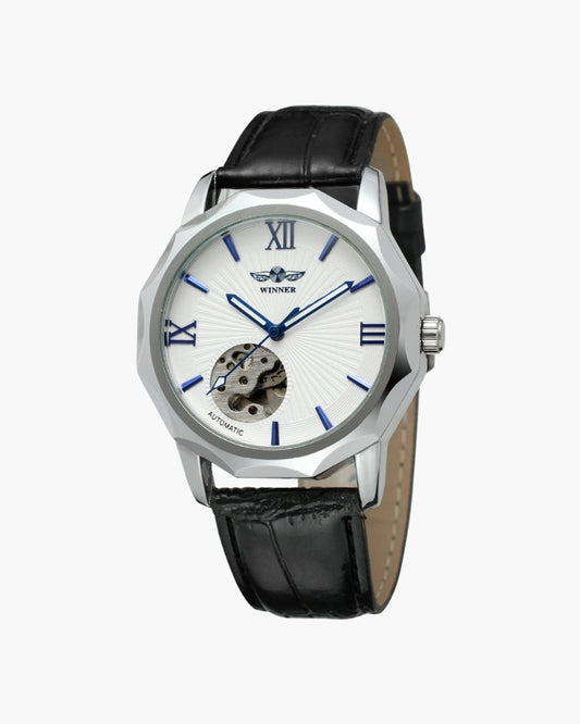 Belvara Accessoire - Klassisch Skeleton Dial Stahl Uhr