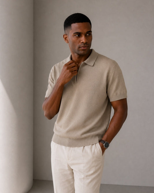 Belvara Hemd - Marbella Zip-Up Polo