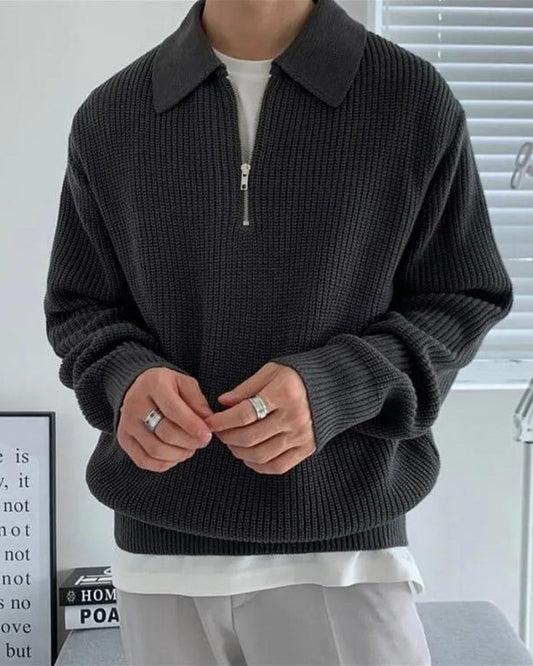 Belvara Strick - Cesare Half-Zip Pullover